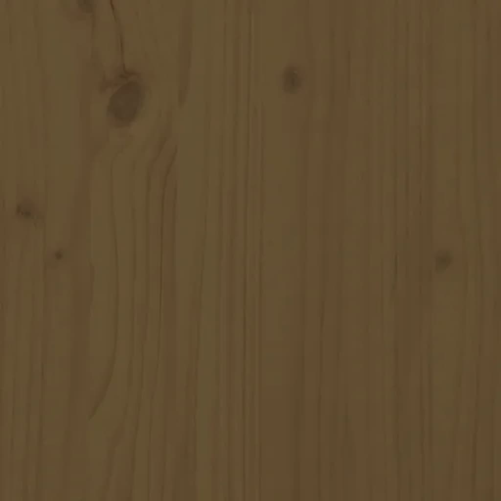 Skobænk honningbrun 110x38x45,5 cm massivt fyrretræ