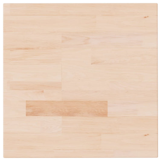 Tischplatte Quadratisch 40x40x4 cm Eichenholz Unbehandelt