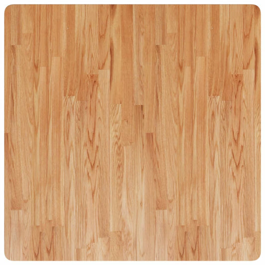 Tischplatte Quadratisch Hellbraun 90x90x4cm Behandelte Eiche