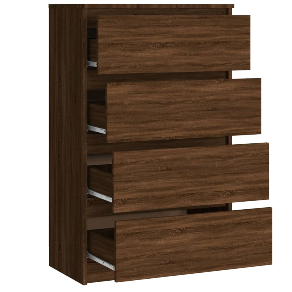 Skænk Brun Eg Look 60x35x98,5 cm Træmateriale