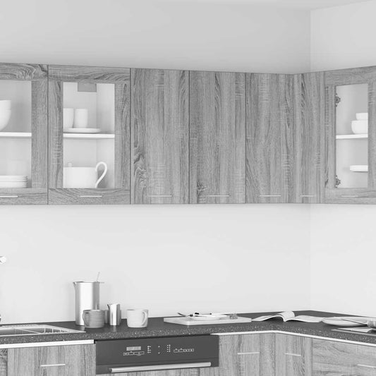 Vægskab Grå Sonoma 60x31x60 cm Træ Materiale