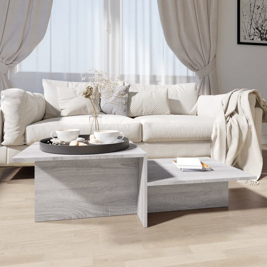 Couchtisch Grau Sonoma 111,5x50x33 cm Holzwerkstoff