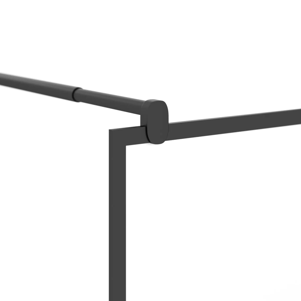 Brusevæg til bruseniche 115x195 cm ESG sten design sort