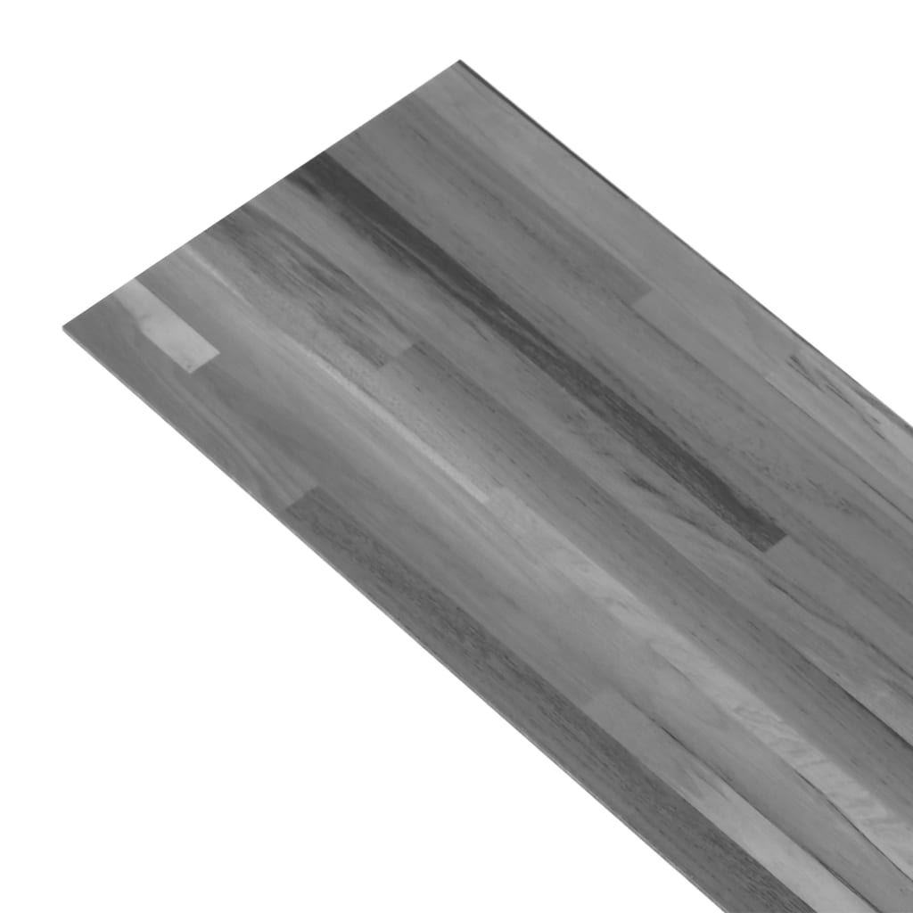 PVC Fliser Selvklæbende 2,51 m² 2 mm Stribet Grå