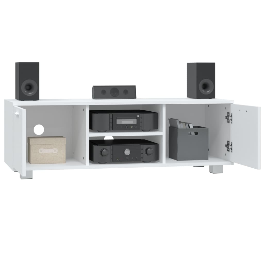 TV-skab Hvid 120x40,5x35 cm Træ Materiale