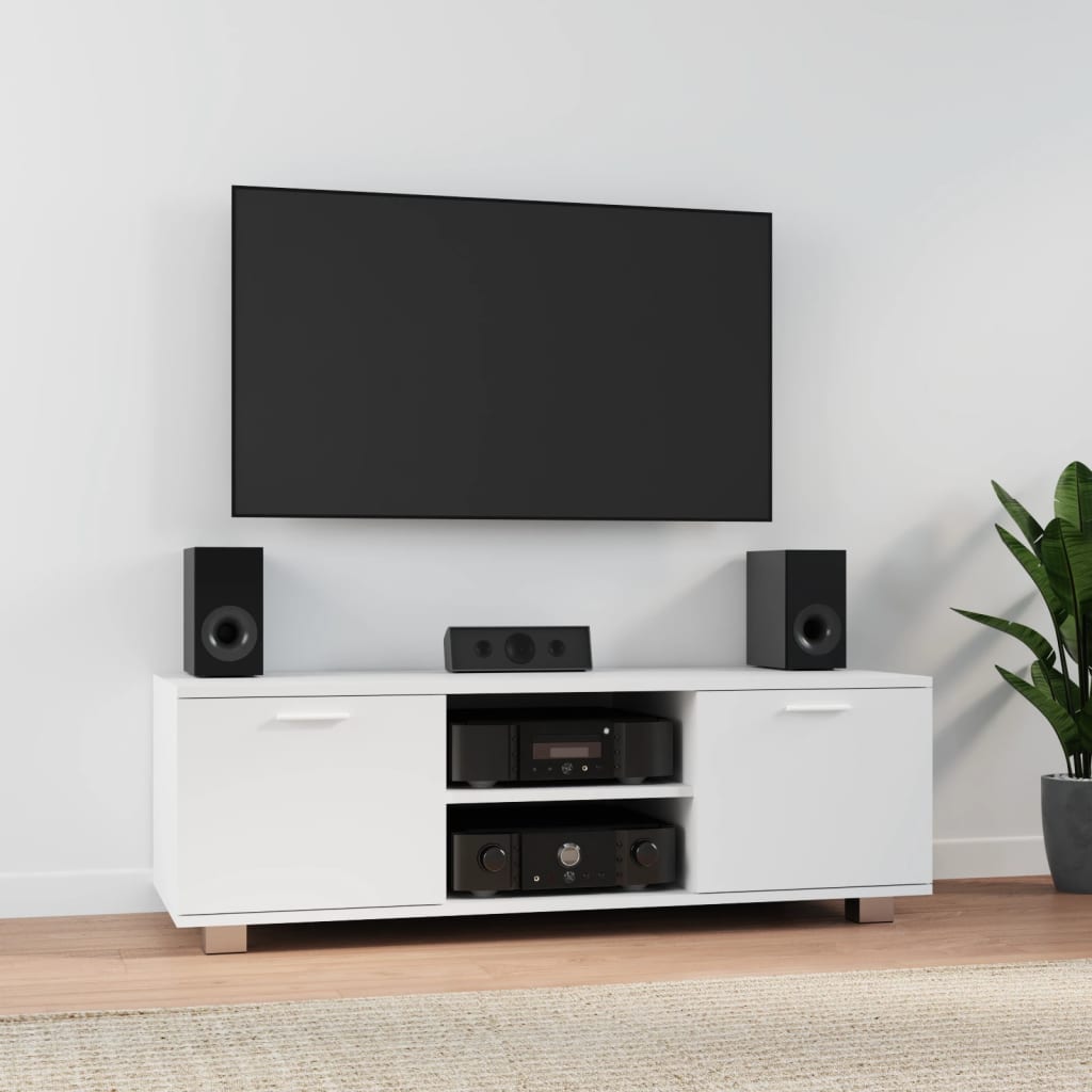TV-skab Hvid 120x40,5x35 cm Træ Materiale