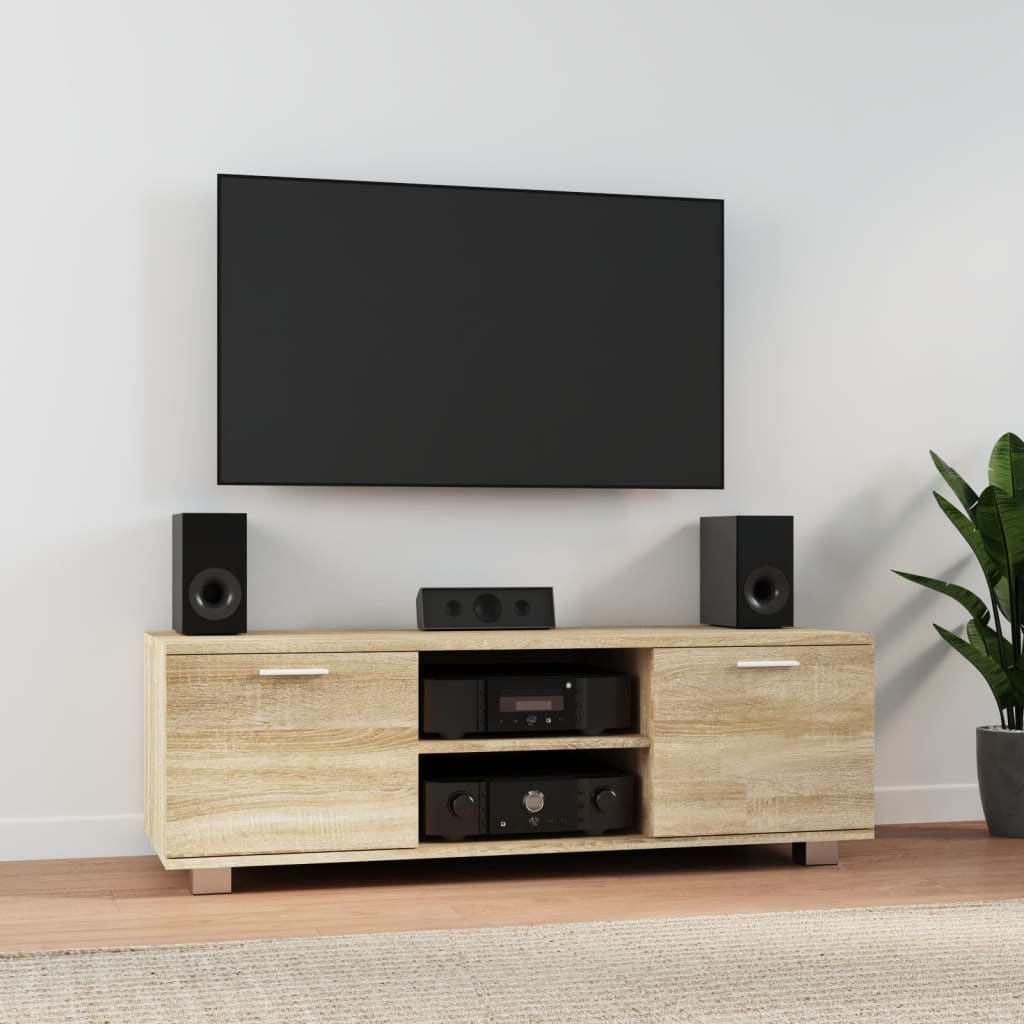 Tv-møbel Sonoma eg 120x40,5x35 cm træmateriale
