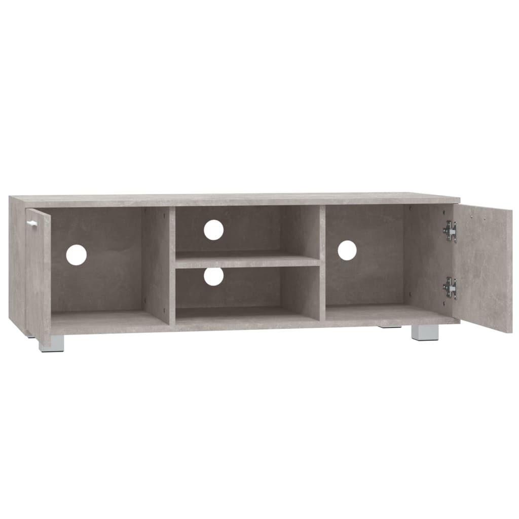 TV-møbel betongrå 120x40,5x35 cm træmateriale
