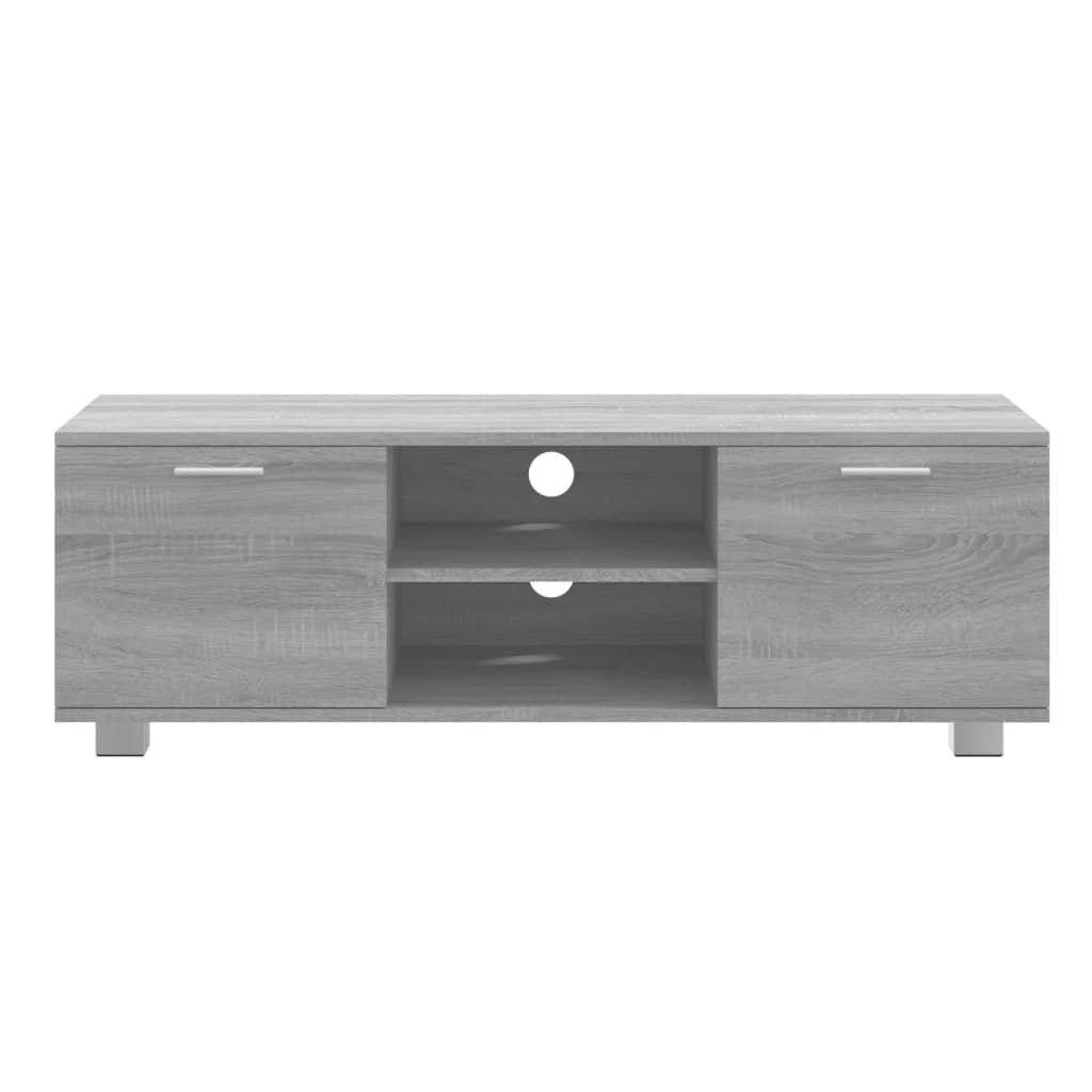 TV-skab Grå Sonoma 120x40,5x35 cm Træ Materiale