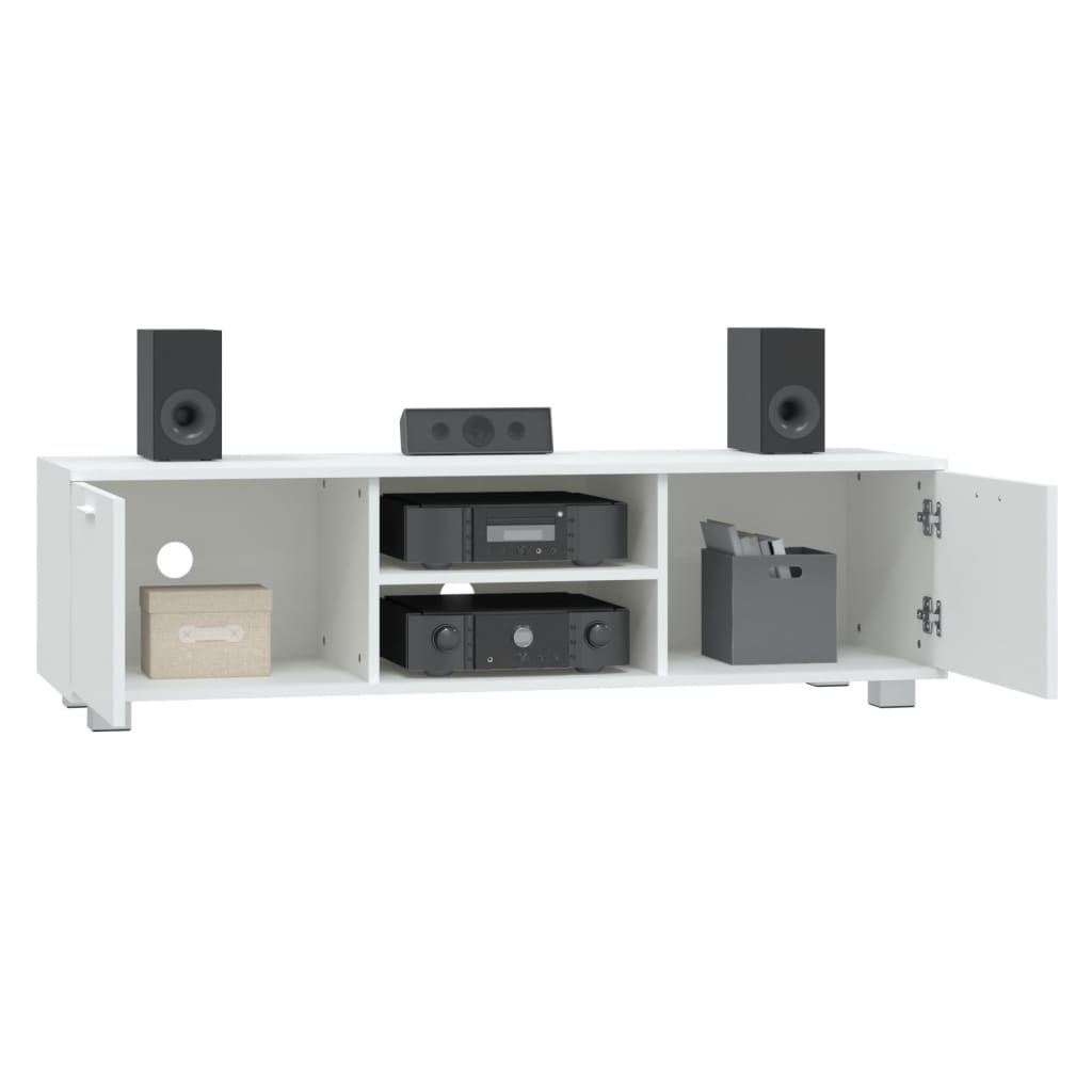 TV-skab Hvid 140x40,5x35 cm Træ Materiale
