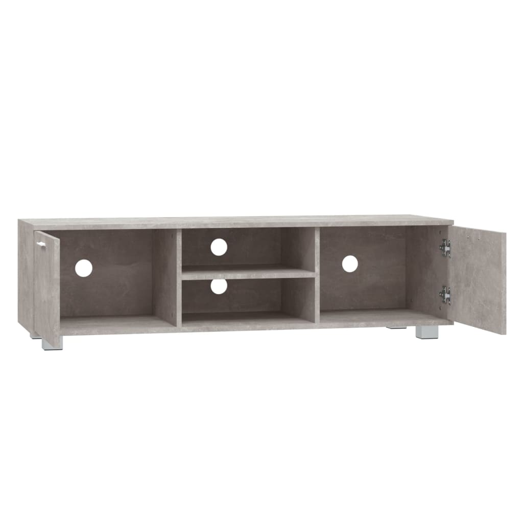 TV-møbel betongrå 140x40,5x35 cm træmateriale