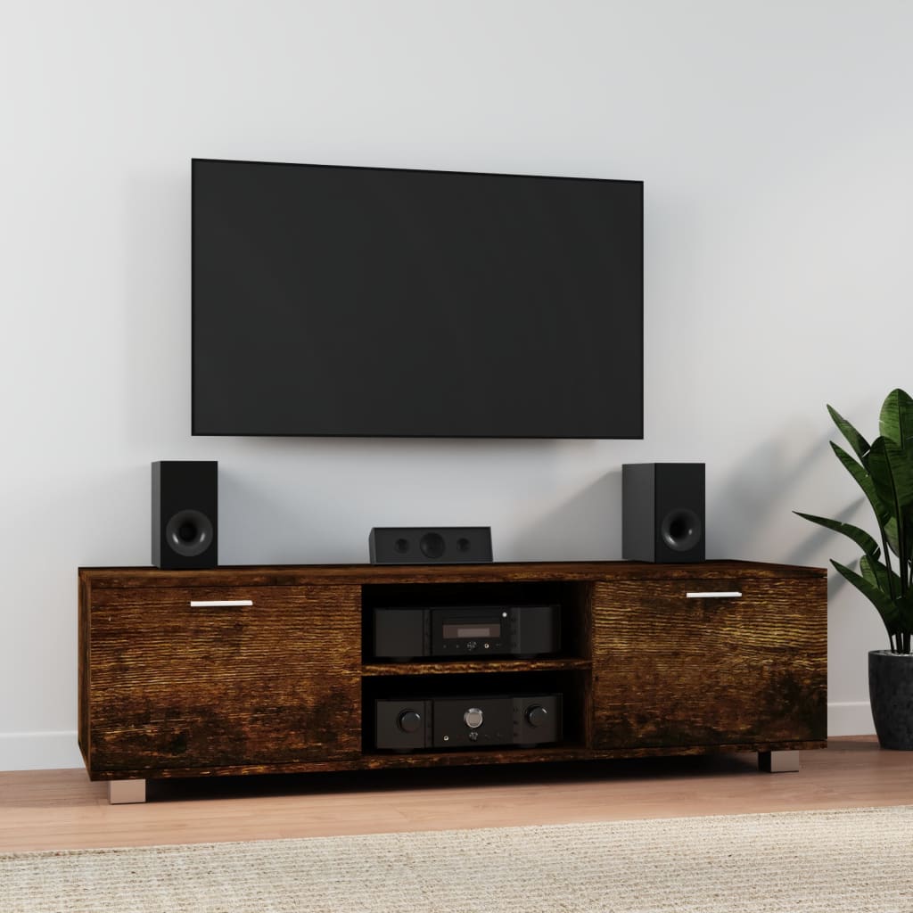 TV-møbel røget eg 140x40,5x35 cm træmateriale