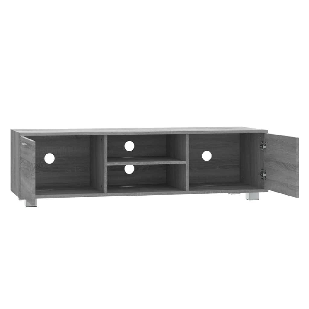 TV-skab Grå Sonoma 140x40,5x35 cm Træ Materiale