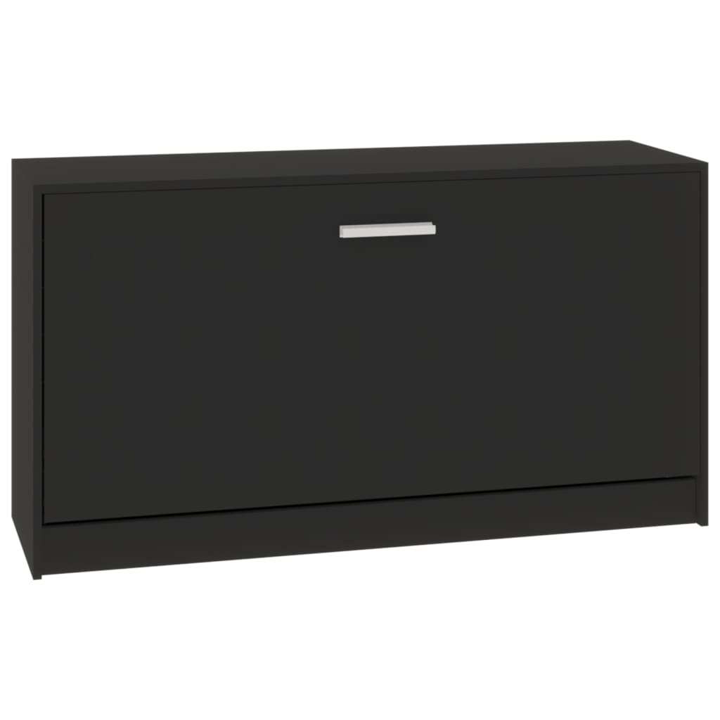 Schuhbank Schwarz 80 x 24 x 45 cm Holzwerkstoff