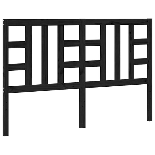 Kopfteil Schwarz 166x4x100 cm Massivholz Kiefer