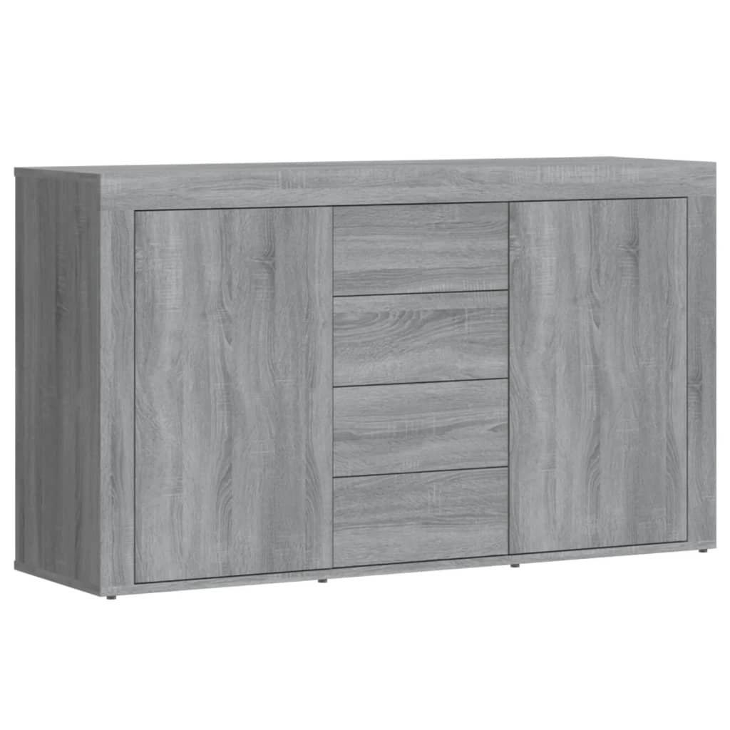 Skænk Grå Sonoma 120x36x69 cm træmateriale