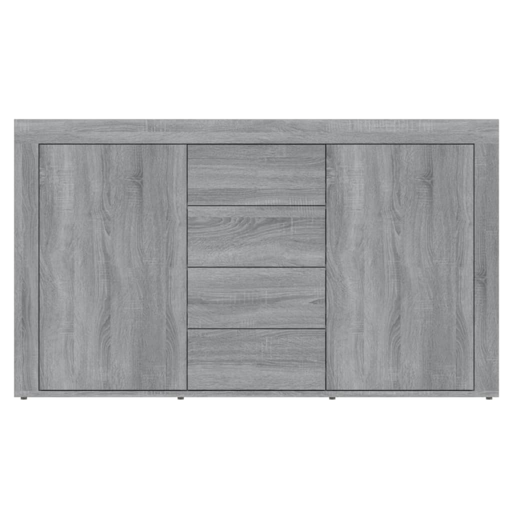 Skænk Grå Sonoma 120x36x69 cm træmateriale
