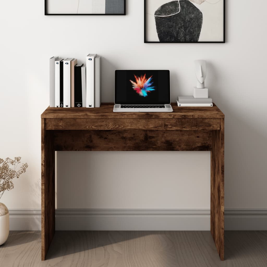 Schreibtisch Räuchereiche 90x40x72 cm Holzwerkstoff