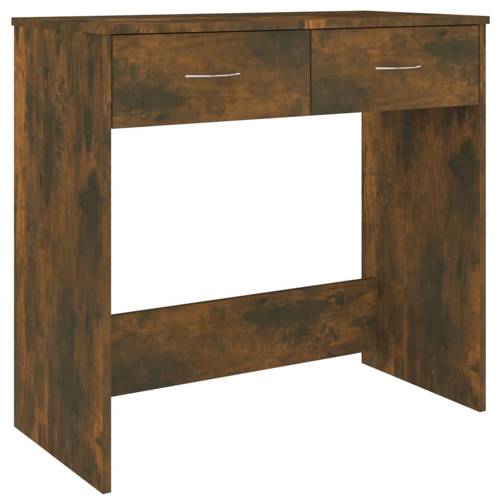 Skrivebord Røget Eg 80x40x75 cm Træmateriale