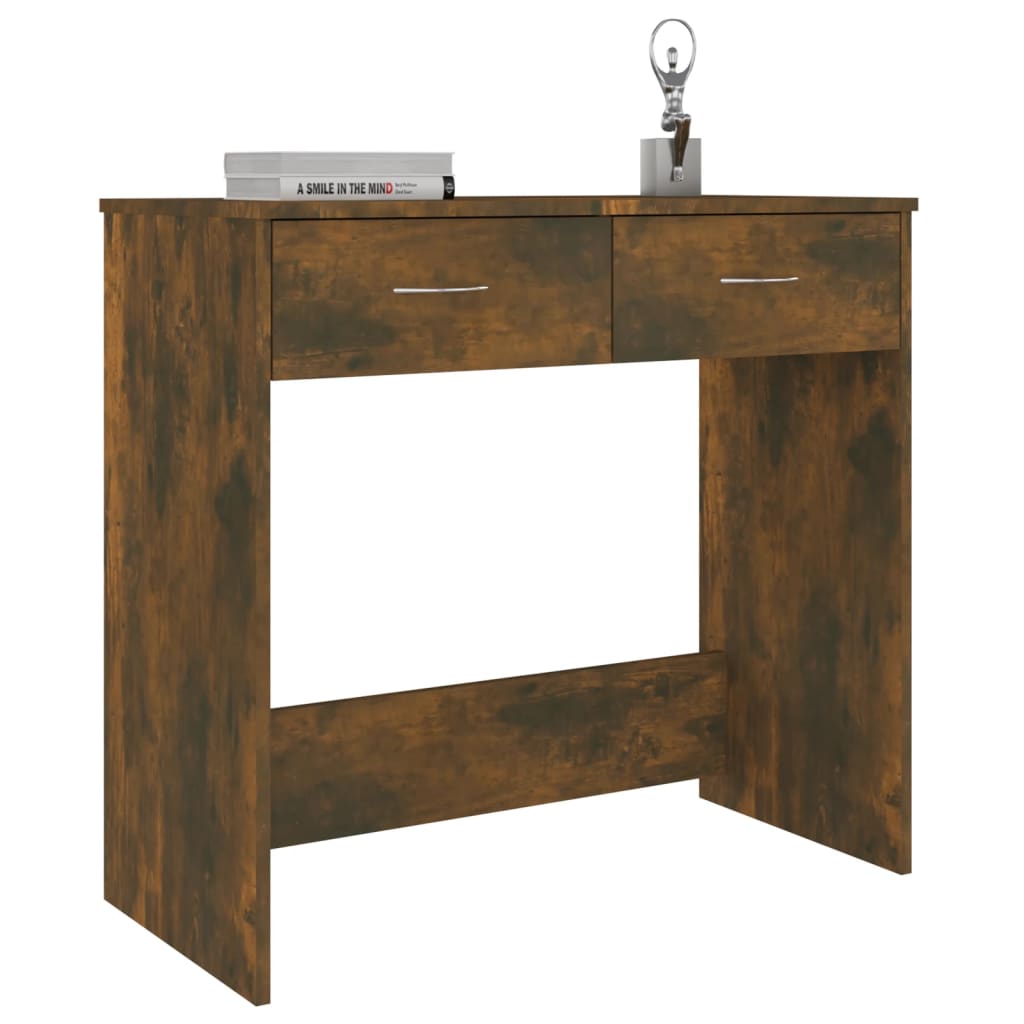 Skrivebord Røget Eg 80x40x75 cm Træmateriale