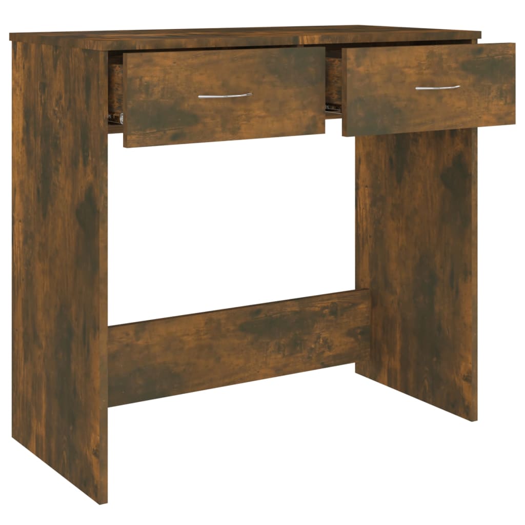 Skrivebord Røget Eg 80x40x75 cm Træmateriale