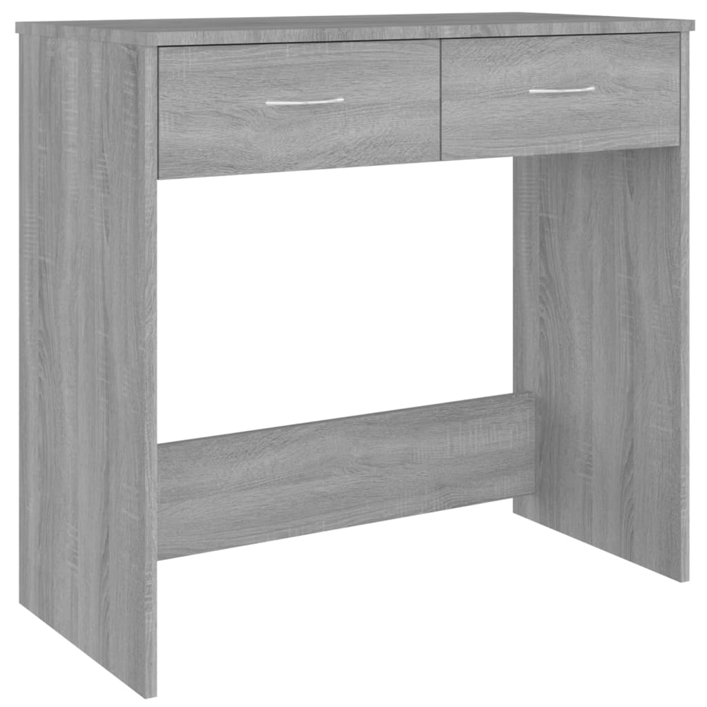 Skrivebord Grå Sonoma 80x40x75 cm Træmateriale