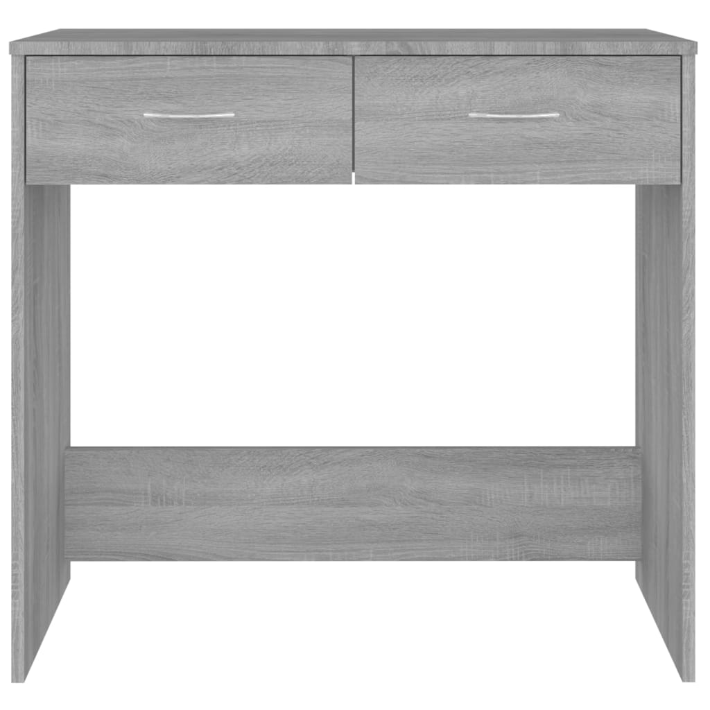 Skrivebord Grå Sonoma 80x40x75 cm Træmateriale
