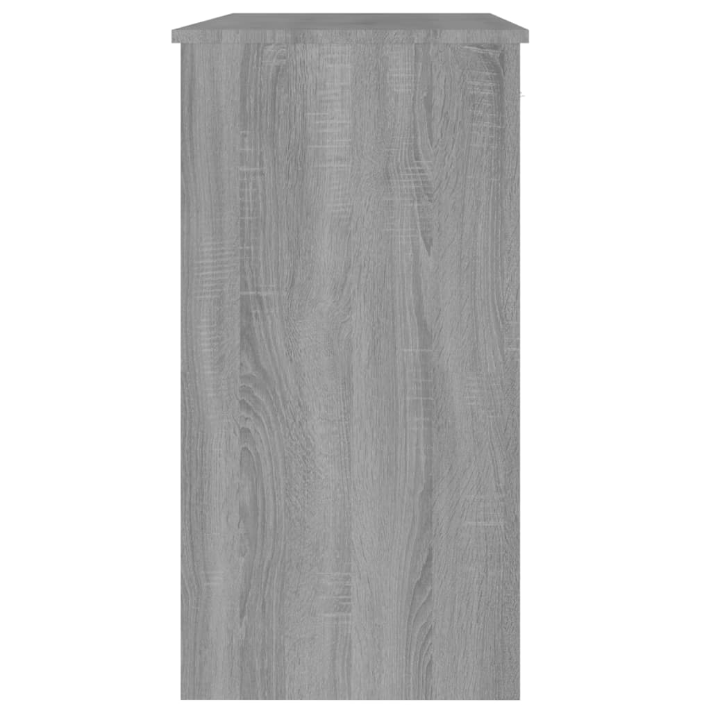 Skrivebord Grå Sonoma 80x40x75 cm Træmateriale