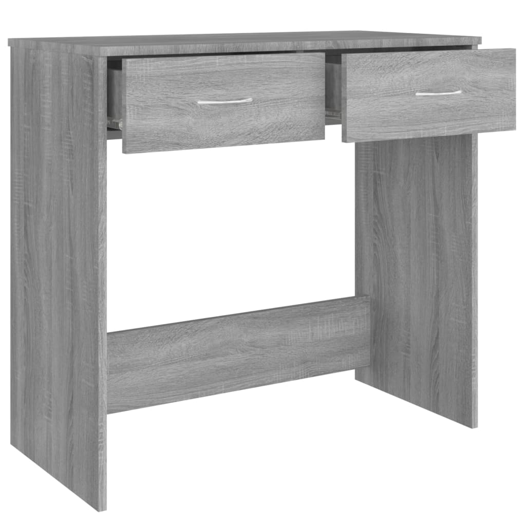 Skrivebord Grå Sonoma 80x40x75 cm Træmateriale