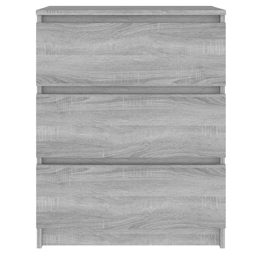 Skænk Grå Sonoma 60x35x76 cm Træmateriale