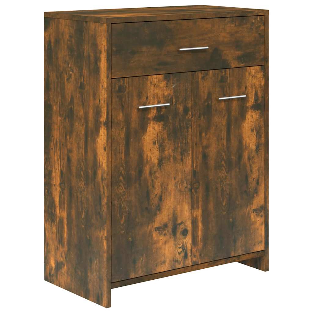 Badeværelsesskab Røget Eg 60x33x80 cm Træmateriale