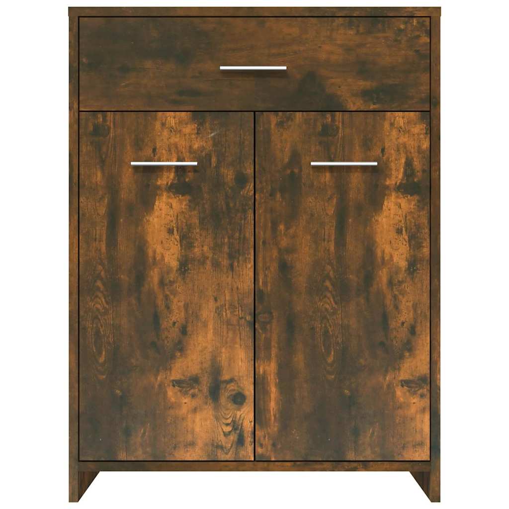 Badeværelsesskab Røget Eg 60x33x80 cm Træmateriale