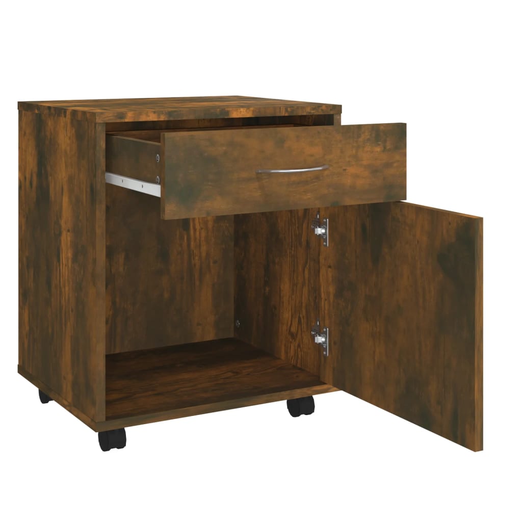 Rulleskab Røget Eg 45x38x54 cm Træmateriale