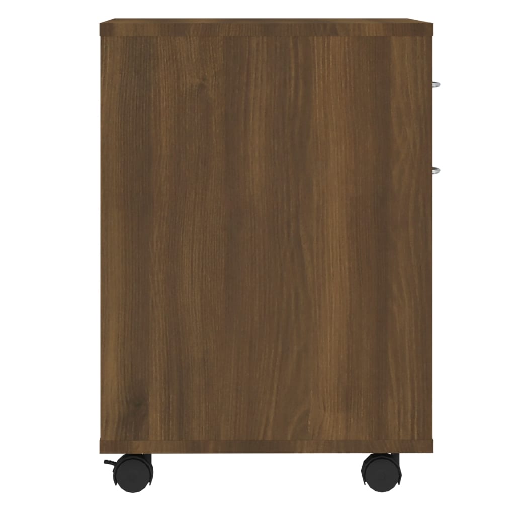 Rulleskab Brun Eg Look 45x38x54 cm Træmateriale