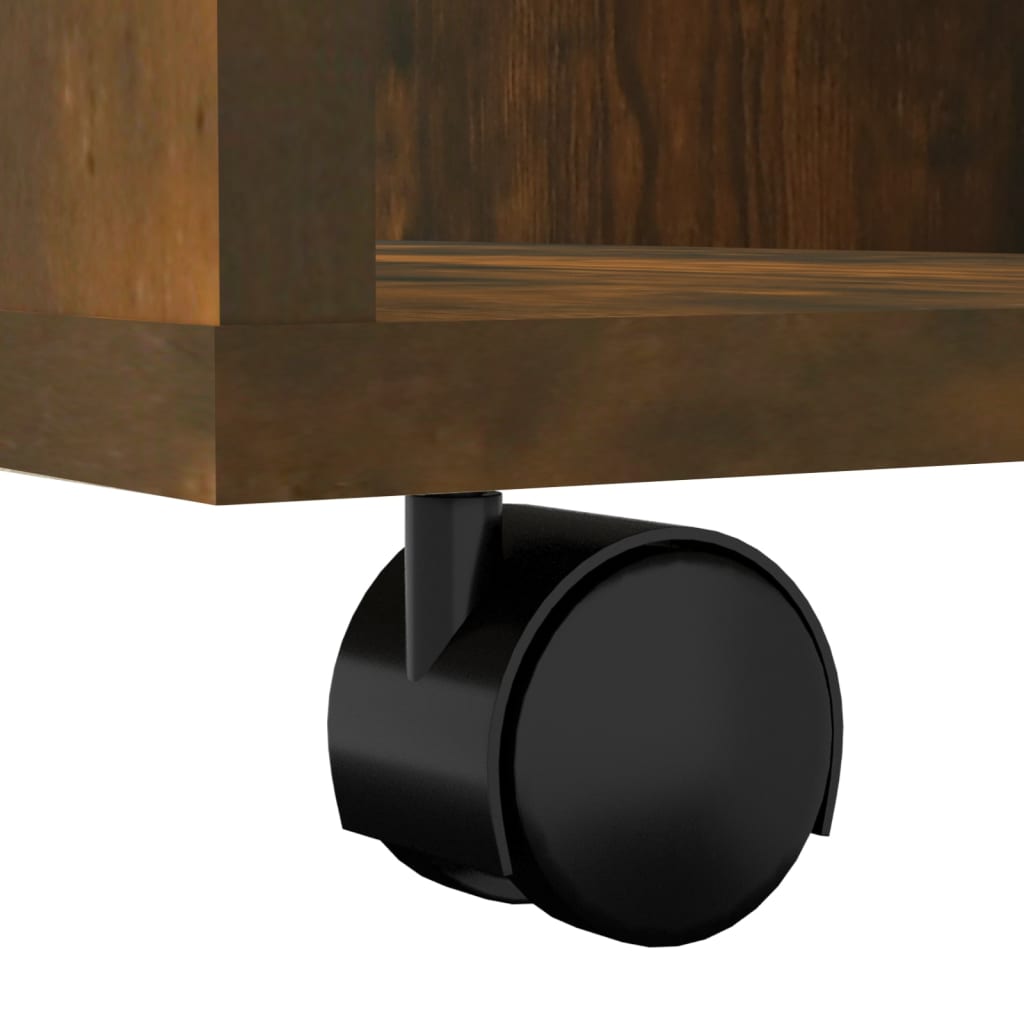 Rulleskab Røget Eg 60x35x75 cm Træmateriale