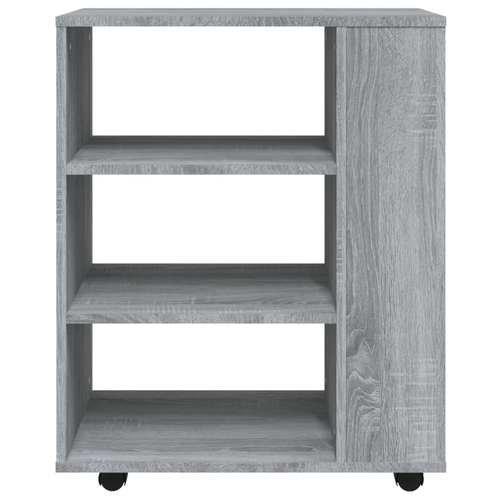 Rulleskab Grå Sonoma 60x35x75 cm Træmateriale