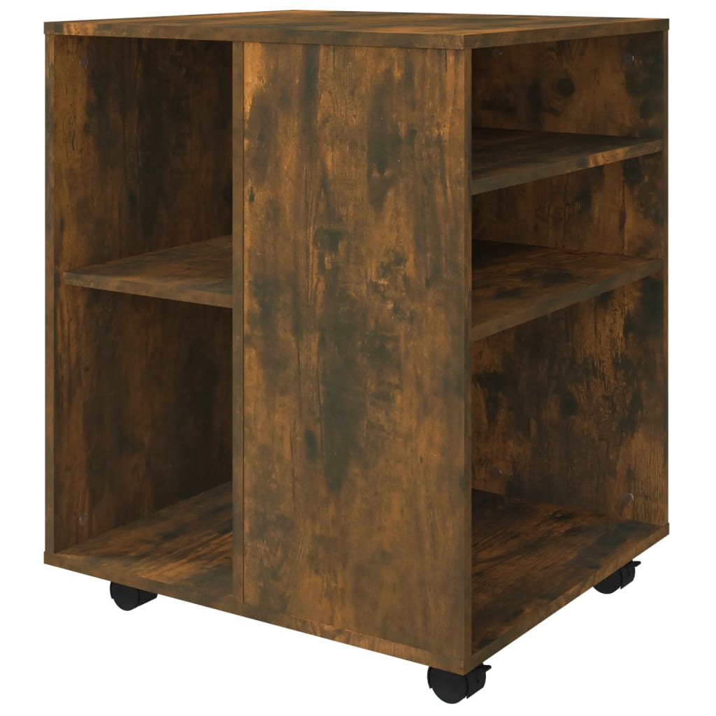 Rulleskab Røget Eg 60x53x72 cm Træmateriale