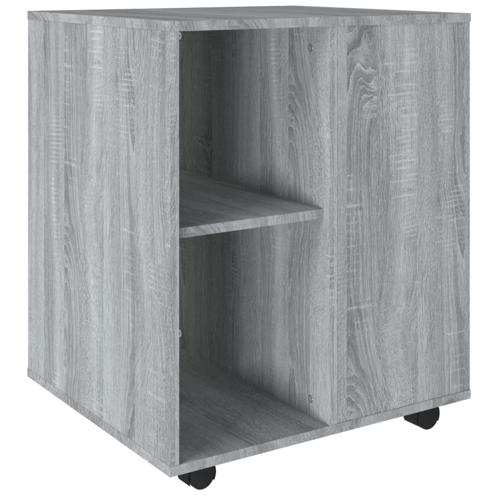 Rulleskab Grå Sonoma 60x53x72 cm Træmateriale