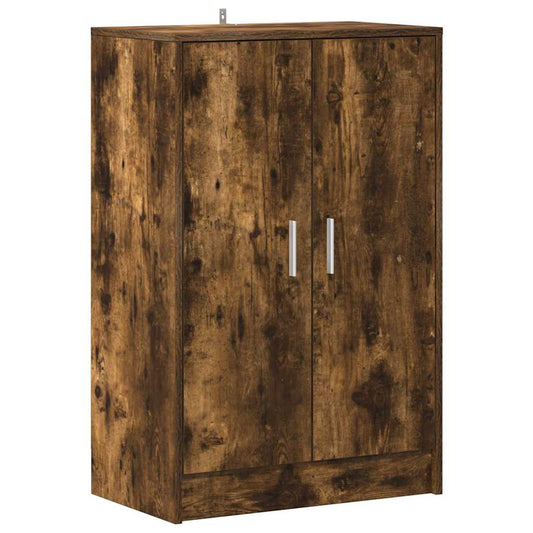 Schuhschrank Räuchereiche 60x35x92 cm Holzwerkstoff