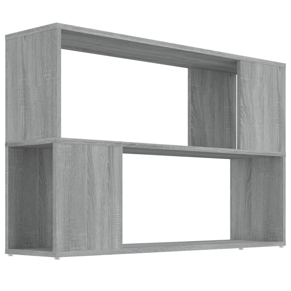 Bogreol Grå Sonoma 100x24x63 cm Træmateriale