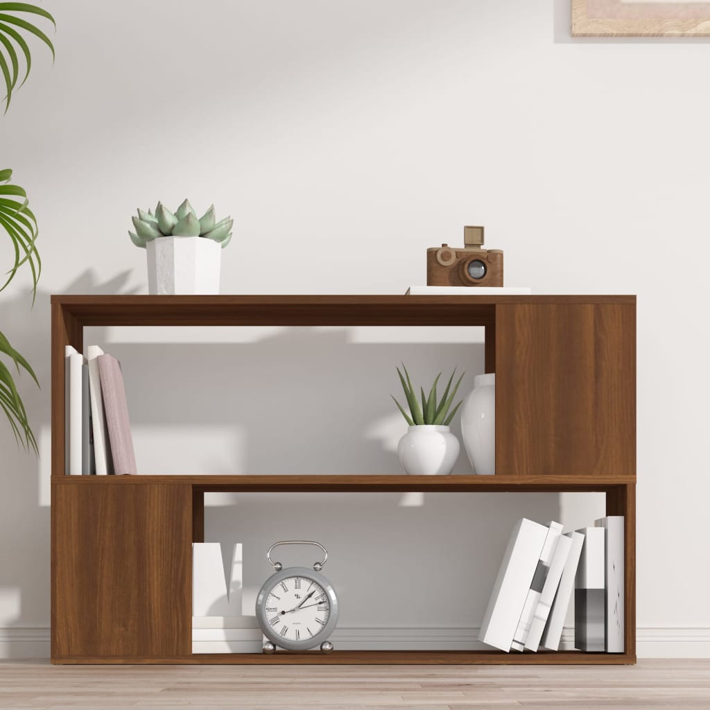Bogreol Brun Eg Look 100x24x63 cm Træmateriale
