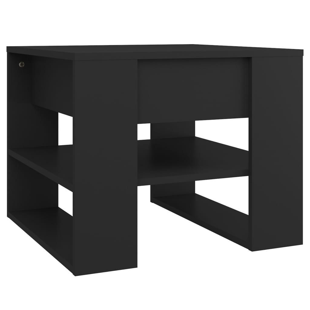 Sofabord Sort 55,5x55x45 cm Træ Materiale
