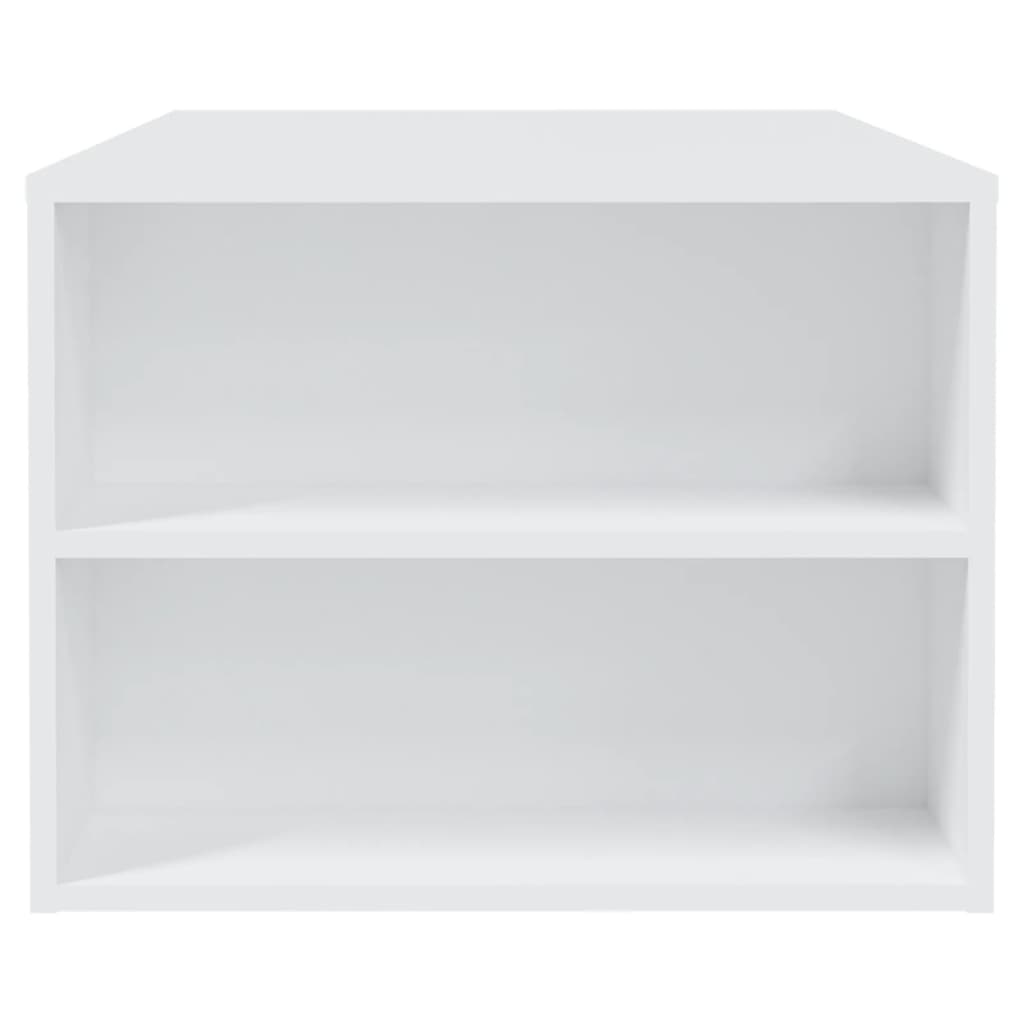 Sofabord Hvid 102x55x42 cm Træ Materiale