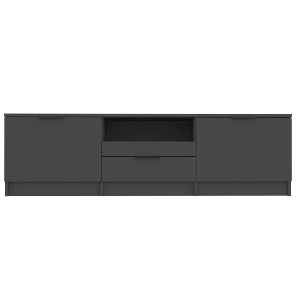 TV-skab Sort 140x35x40 cm Træ Materiale