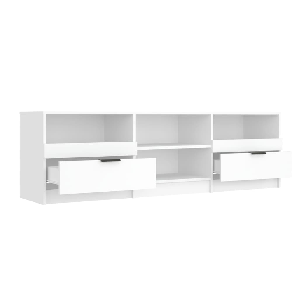 TV-skab Hvid 150x33,5x45 cm Træ Materiale