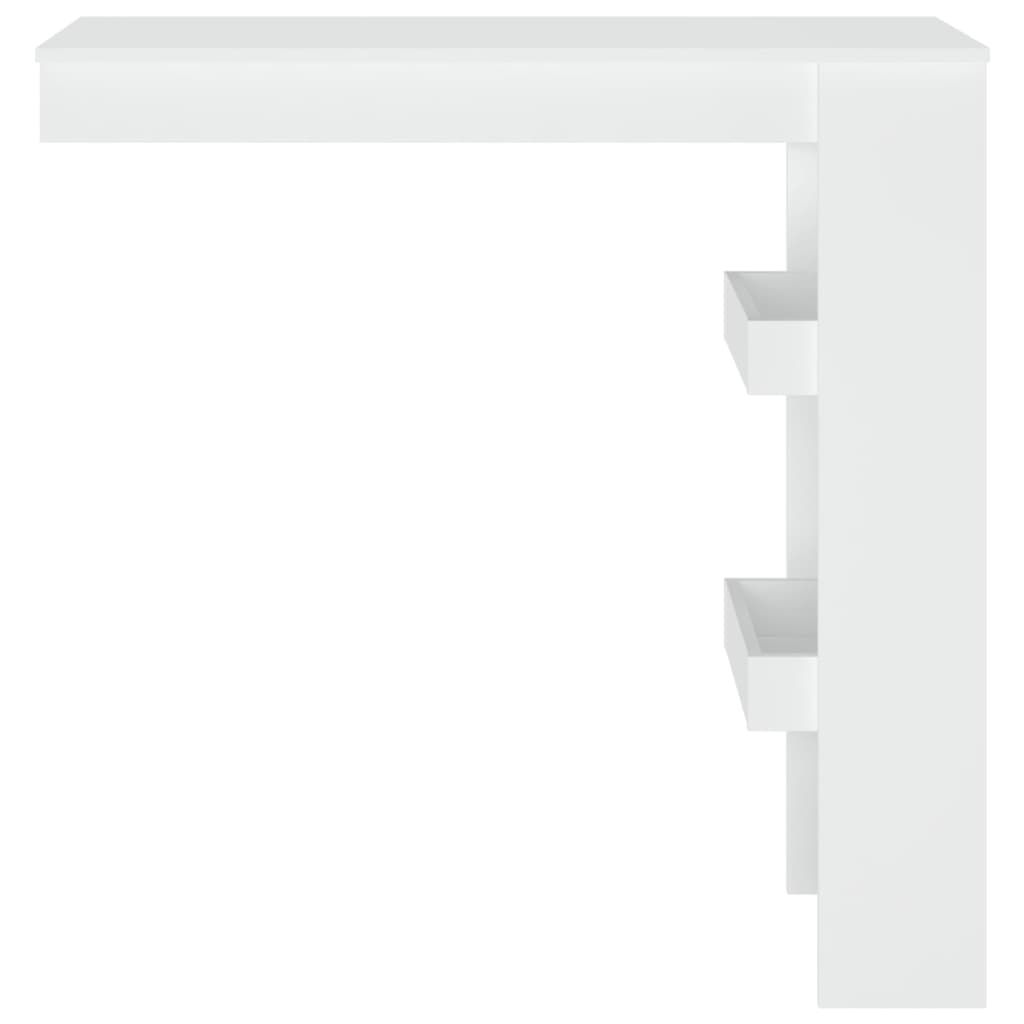 Wall Bar Bord Hvid 102x45x103,5 cm Træ Materiale
