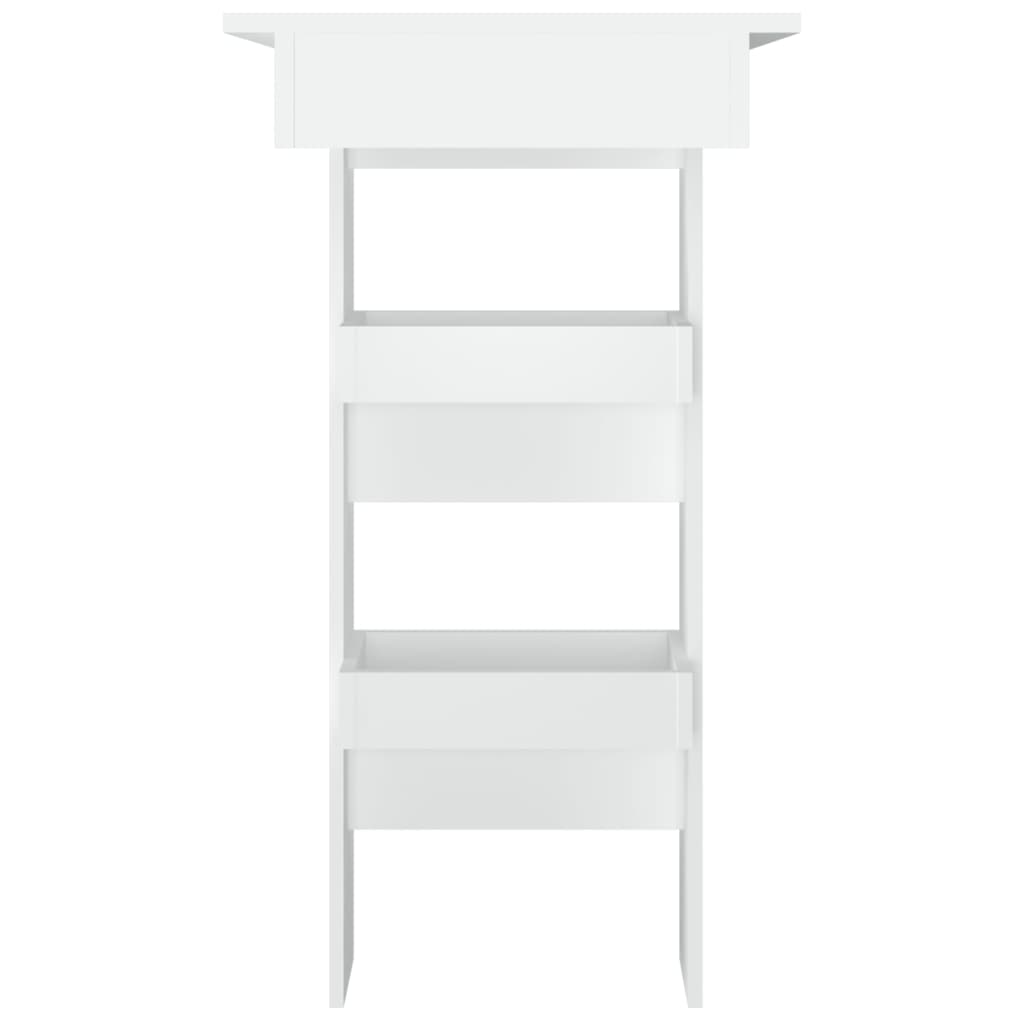 Wall Bar Bord Hvid 102x45x103,5 cm Træ Materiale