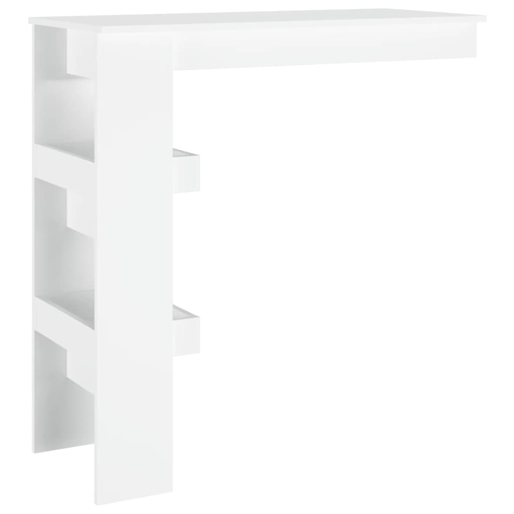 Wall Bar Bord Hvid 102x45x103,5 cm Træ Materiale