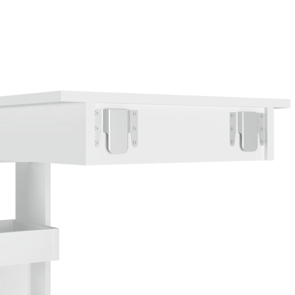 Wall Bar Bord Hvid 102x45x103,5 cm Træ Materiale