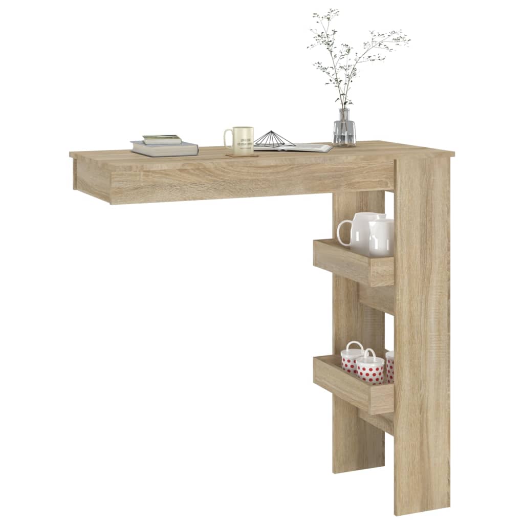 Væg barbord Sonoma eg 102x45x103,5 cm træmateriale